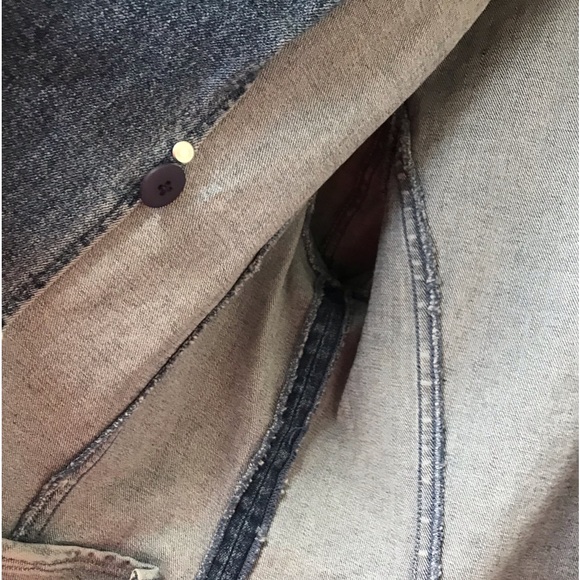 Vintage Emanuel Ungaro LIBERTE denim blazer jacket size  10 - Picture 8 of 12